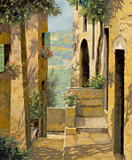 stradina a St Paul de Vence Painting by Guido Borelli