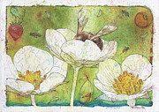 Strawberries and Bees Painting by Petra Rau Strawberries and Bees Painting by Petra Rau
