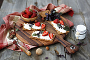 Strawberry Crostini Photograph by Julia Khusainova