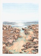 Streaming Tide Painting by Hilda Wagner