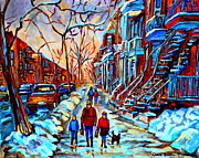 Streets Of Montreal Painting by Carole Spandau Streets Of Montreal Painting by Carole Spandau