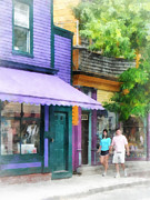 Strolling Down Thames Street Newport RI Photograph by Susan Savad Strolling Down Thames Street Newport RI Photograph by Susan Savad