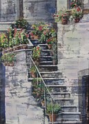 Summer Garden Painting by Bev Morgan