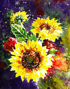 Sunflowers Impressionism Painting by Irina Sztukowski