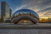 Sunrise Cloud Gate Photograph by Sebastian Musial