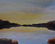 Sunrise in the Superstition Mountains Painting by Martin Schmidt
