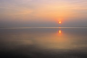 Sunrise on Lake Erie Photograph by John Harmon