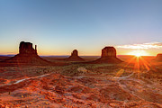 Sunrise On Monument Valley Photograph by Loic Lagarde