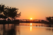 Sunset at Northside Park Bridge Photograph by Robert Banach Sunset at Northside Park Bridge Photograph by Robert Banach