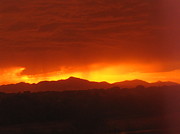 Sunset Beneath the Storm Clouds #3 Painting by Diane Strain