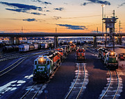 Sunset On The Yards Photograph by Kevin Anderson