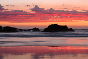 Sunset Over a Sea of Waterfalls Photograph by Kim Mobley