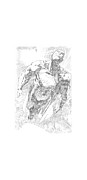 Superman - Exploding Space Sketch Digital Art by Brand A