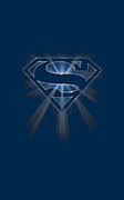 Superman - Glowing Shield Digital Art by Brand A