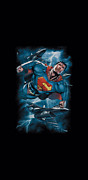 Superman - Stormy Flight Digital Art by Brand A