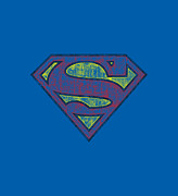 Superman - Tattered Shield Digital Art by Brand A