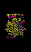 Superman - Versus Metallo Blacklight Digital Art by Brand A