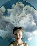 Susan Shaw In Front Of An Azimuthal Map Photograph by John Rawlings