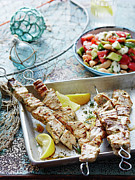 Swordfish Souvlaki Photograph by Brett Stevens