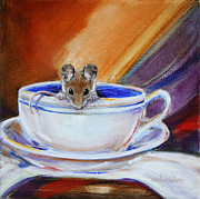 Tea Mouse Painting by Stella Violano