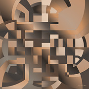 Terrace Geometric Digital Art by Judi Suni Hall Terrace Geometric Digital Art by Judi Suni Hall