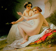 The Bathers Painting by Louis Hersent