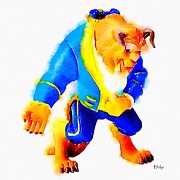 The Beast Painting by HELGE Art Gallery The Beast Painting by HELGE Art Gallery