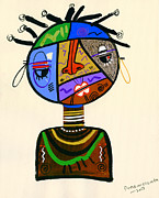 The Bold Face Of Time Painting by Oglafa Ebitari Perrin The Bold Face Of Time Painting by Oglafa Ebitari Perrin