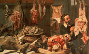 The Butcher's Shop Painting by Frans Snyders