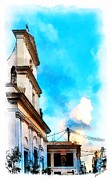 The Cathedral Painting by Charlie Roman