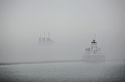 The Denis Sullivan Sails In Fog Photograph by Jeffrey Phelps