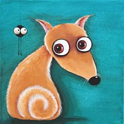 The dog and the spider Painting by Lucia Stewart The dog and the spider Painting by Lucia Stewart