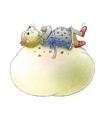 The Dream Cat 02 Painting by Kestutis Kasparavicius