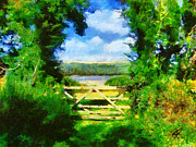 The Gate Painting by Charlie Roman