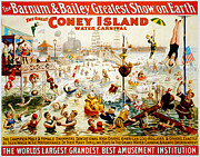 The Great Coney Island Water Carnival Digital Art by Georgia Clare