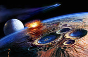 The Late Heavy Bombardment Painting by Don Dixon