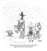 The Lime-green Vest Is A Little Much Drawing by George Booth