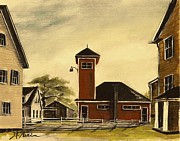 The Meeting House Painting by Diane Strain