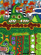 The Other Side of the Garden  Painting by Rojax Art