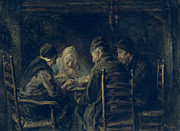The Potato Eaters, 1902 Painting by Jozef Israels