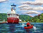Out Kayaking Painting by Laura Forde