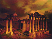 The Roman Forum Painting by Blue Sky The Roman Forum Painting by Blue Sky