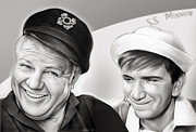 The Skipper and Gilligan Mixed Media by Greg Joens