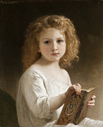 The Story Book Digital Art by William Adolphe Bouguereau