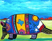 The Texas Armadillo Painting by Patti Schermerhorn