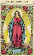 The Virgin Mary As Seen By Novice Drawing by Mary Evans Picture Library