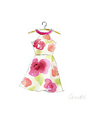 The Watercolor Dresses I Digital Art by Lanie Loreth The Watercolor Dresses I Digital Art by Lanie Loreth