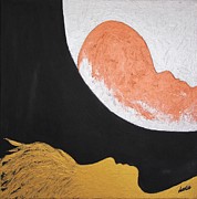 ..then the Moon come to kiss Good Bye... Painting by Marianna Mills