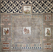Theseus Mosaic, 4th Century Photograph by Science Source Theseus Mosaic, 4th Century Photograph by Science Source