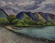 Three Palms at Olowalu Painting by Darice Machel McGuire